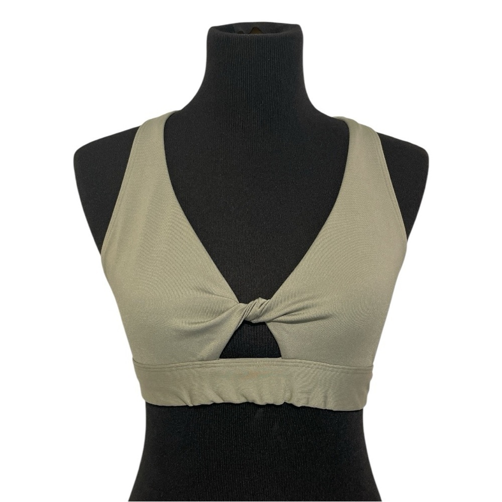 Victoria Secret PINK Olive Green Ultimate Twist Sports Bra